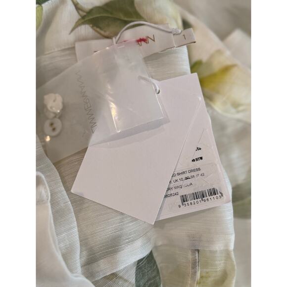 Zimmermann Harmony Floral Shirtdress. Sz 1 fit like US 6 - Picture 8 of 9